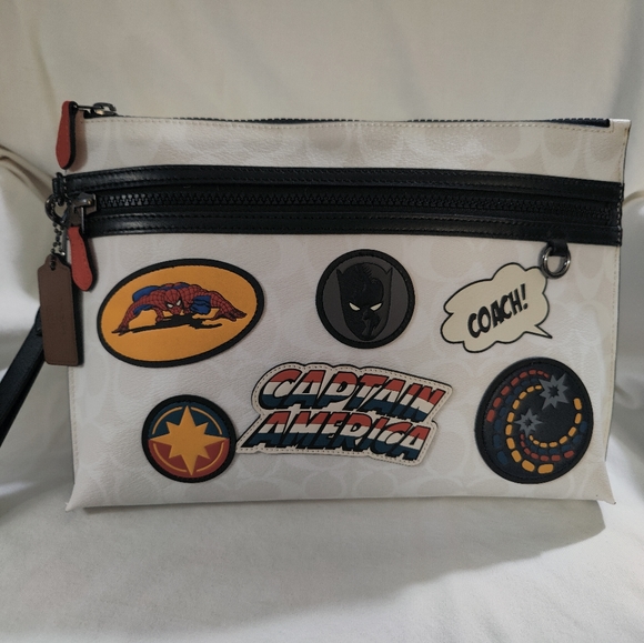 NWT COACH 1829 Marvel Signature Patches LG Pouch - Picture 2 of 15